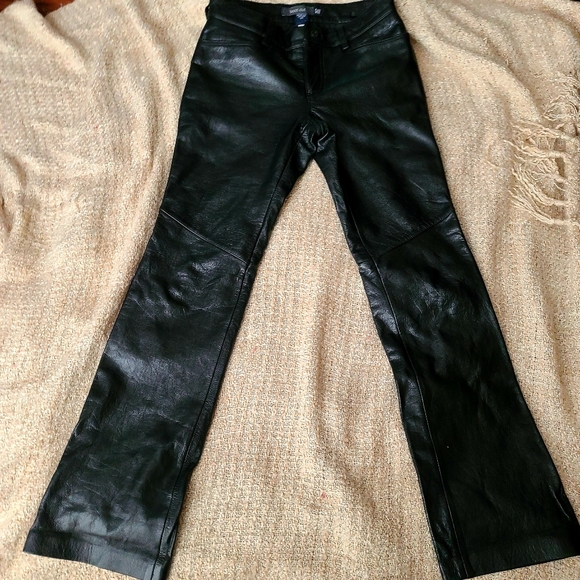 BLACJ Genuine Leather pants like New condition. - Picture 4 of 9